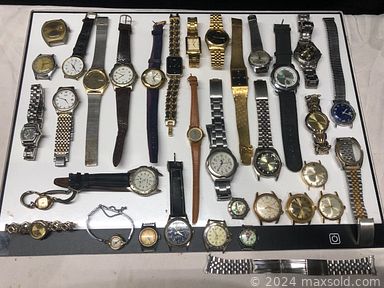 MaxSold Auction: This online auction features watches, costume jewelry, silver jewelry, vintage lighters, cameras, tablet components, video games & accessories,  art glass, NIB espresso sets, Lledo diecast vehicles, beer pump clips & badges, new beauty products, carnival glass, power & hand tools, toys, puzzles, DVDs, teacup/saucer sets, novelty cake pans and much more!