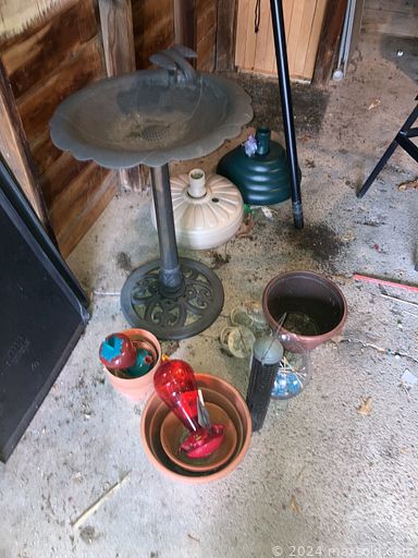 MaxSold Auction: This online auction features furniture such as a Bombay tray table, resin wicker seat, patio table set, dresser, rocking chair, foldable table and chairs, dining table, china cabinet, couch, twin bed, secretary desk and others, hats and other accessories, art prints, bags, toys, linens, seasonal decor, cleaning supplies, electronics, lamps, vases, Alt Tirschenreuth Germany dinnerware, kitchenware, small kitchen appliances, Dyson vacuum, board games and much more!