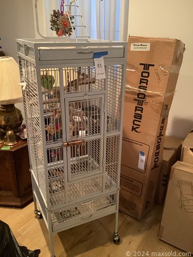 MaxSold Auction: This online auction features new beauty products & appliances, teacup/saucer sets, cloisonne vases, fitness gear, art glass, leather recliner, upright piano, TV, small kitchen appliances, NIB exercise equipment, birdcage, new laptop & printer, women’s shoes & clothes, guitars, vinyl records, sewing supplies, watches, Yamaha keyboard, vacuums, Star Trek collectibles, office supplies,   costume jewelry, and much more!