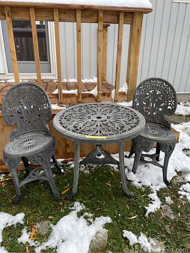 MaxSold Auction: This online auction features furniture such as Mastercraft tool cabinets, patio furniture, bench, tables, leather loveseat, power recliner sofa, aquarium with cabinet and others, rugs, vacuum, Shark cleaning system, wall art, mirrors, motorcycle jacket, Christmas decor, blue glassware, kitchenware, small kitchen appliances, Rowenta clothes steamer, storage supplies, models, Star Wars memorabilia, records, office supplies, pet supplies, jewelry, yard tools, lawnmower, yard decor, heaters, Honda 205/55R16 tires, hardware, home health aids, tools, Nintendo DS, Nintendo Gamecube and much more!