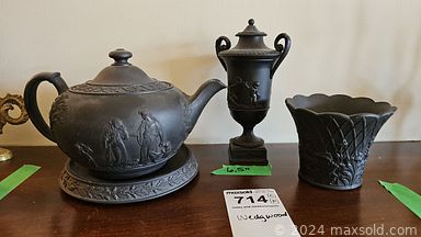 MaxSold Auction: This online auction includes furniture such as vintage armchairs, bookcases, futon, end tables, coffee table, console table, dining table, chairs, drafting table, desk, china cabinet and others, vinyl records, books, board games, toys, Wedgwood, Royal Albert, Winterling and other china, silverplated flatware, kitchenware, small kitchen appliances, office supplies, wall art, sewing notions, clothing, bags, accessories, jewelry, electronics, home goods, air conditioner, lamps, linens, solid doors, piano and many more!