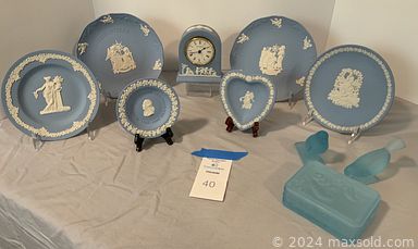 MaxSold Auction: This online auction includes furniture such as a glass china cabinet, dining chairs, dining table, dresser, hope chests, tables, nightstands, bedframe, media console, leather sofa and others, Lenox and other china, kitchenware, small kitchen appliances, Lenox figurines, seasonal decor, Waterford crystal, ceramic flowers, Asian decor, Murano glass, wall art, linens, yard tools, hand tools, hardware, office supplies, jewelry, accessories, bags, Sentry safe, dolls, electronics, upright freezer and many more!