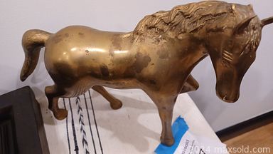 MaxSold Auction: This online auction features a mini patio set, chaise lounge, bags, accessories, jewelry, cast iron horsehead door knockers, sculptures, tools and hardware, shoes, clothing, Ecoflex dog crate and other dog items, Waverly towel set, rugs, lamps, kitchenware, Echo Dot, electronics, sitting camel decor, wall art, foldup brass stand, antique chair, cleaning supplies, silverware, seasonal decor, tabletop fountain, Yakima ski rack and much more!