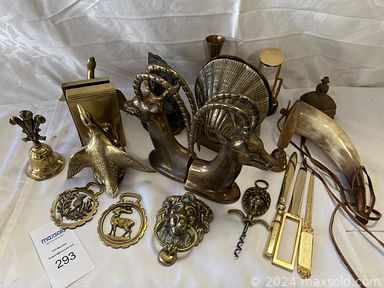 MaxSold Auction: This online auction includes cast iron and copper pots, Beethoven bust, figurines, linens, vintage military memorabilia, Yashica camera, handheld scanner, vintage skates, clothing, vintage Viewmaster, vintage clarinet, rugs, Engine Order telegraph, Castle accordion, vintage decanters, jewelry and more!