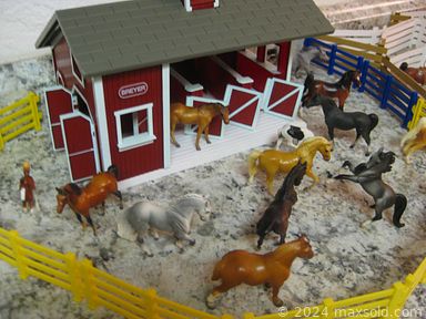 MaxSold Auction: This online auction features Rogers bros flatware, gold and sterling jewelry, semi-precious stone jewelry, postage stamps, coins, kitchen appliances, Breyer horses figurine, signed oil on canvas, Ikea shelving, artwork, yarn, binoculars, books, vintage brooches, Star Wars collection, collector plates, magazines, paper dolls, men\'s lot, silver plate items, glassware, electronics, train set, tools, dinner plates, dollar bills, Kirby vacuum, glassware, baseball lot, trading cards, beer stein, cat figurines and much more