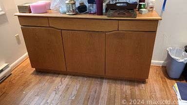 MaxSold Auction: This online auction includes patio seating, lounge chair, bar stools, kitchen island, cabinets, outdoor bench, file cabinet, stools, office chair, desk, buffet, kitchenware, small kitchen appliances, clothing, accessories, rugs, electronics, decor, office supplies, cleaning supplies, lamps, linens, electronics, weight bench and more!