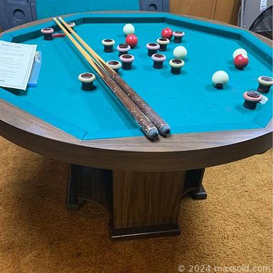 MaxSold Auction: This online auction features stained glass swag lamp, vintage lionel trains, bumper pool table, vintage metal lunch boxes, Raymond Massey lithographs, metal sculpture, art glass, international dolls, jewelry, rhinestone jewelry, beer steins, German wine decanter, small kitchen appliances, CDs, vintage toys, craft supplies, snorkeling & camping gear, collector plates, comics, painting supplies, hand toys, camera and much more!