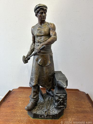 MaxSold Auction: This online auction features Art Nouveau statue, Art Deco lamp, art pottery, Bill Reid serigraph, Frederick Forset paintings, guitar, art glass, Inuit stone carving, McCoy planter, African baskets, Moorcroft pottery, African wood wall mask, art pottery, vinyl records, milk glass, Brutalist sculpture, and much, much, more!!!