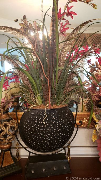 MaxSold Auction: This online auction features framed wall artwork, metal art, TVs, velvet armchair, area rugs, art pottery, Thomasville bedroom furniture, Karaoke Machine, office supplies, small kitchen appliances, bicycle, ladders, power & hand tools, stained glass lamp, watches, faux tree topiaries, exercise equipment, art pottery, glass perfume bottles, folding gazebo, market umbrellas, computer accessories, solar lights, patio furniture and much more!!