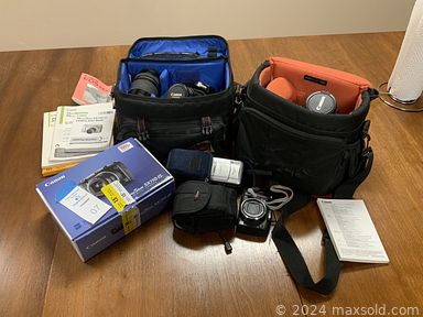 MaxSold Auction: This online auction features stereo components, watches, cameras, vintage books, hand tools, antique school desks, vintage birthing chairs, vintage kitchen tools, vintage typewriter, vintage stained glass lamps, vintage pottery, depression glass, vintage vinyl records, John Deere collectibles, office supplies, aquarium equipment, wetsuits, teacup/saucer sets, small kitchen appliances, puzzles, jewelry, upright piano, and much more!!