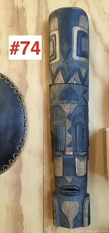 MaxSold Auction: This online auction features art glass, perfume bottles, Wallace sterling silver, vintage Modernist sterling bracelets, pewter wine goblets, art pottery, ginger jars, carved wood mask, Burmese bronze bells, art pottery, antique Persian carpet, antique mantel clock, cranberry glass, Hummels, auction catalogues, Hepplewhite server, and much more!