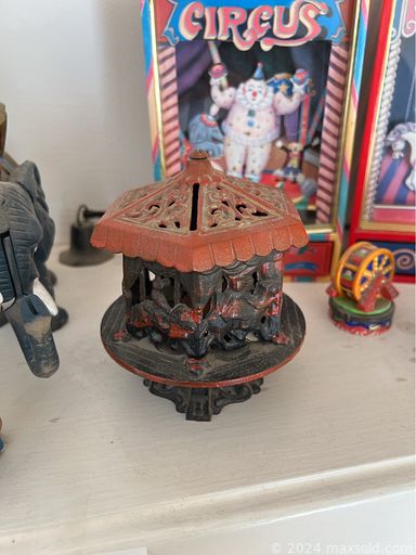 MaxSold Auction: This online auction features cast iron toys, Delft Blue collection, costume jewelry, oil lamps, small kitchen appliances, collector plates, curio cabinet, Fenton glass, vintage shaving mug collection, vintage chandeliers, pet products, Lenox collectibles, vinyl records,  toothpick holder collection, yard tools, and much, much, more!!!