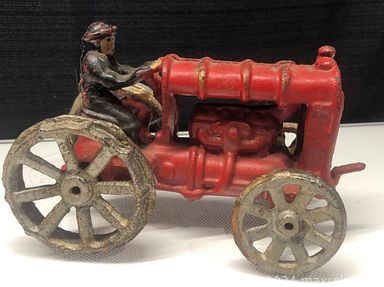 MaxSold Auction: This online auction features Ladies\' Gold Ring, Elvis Wall Picture Plaque, Cast Iron Farm Tractor, Vintage Wall Decor Brass, Star Trek The Next Gen, Vintage Santa Candy Dispenser, Boy Scouts Shirt With Patches Hat, Ceramic Figurines, Colourful Hand Painted Bowls, VLISLO African Print Fabric real wax, Royal Vale Teacups And Saucer, Ladies Wrist Watches and much more!