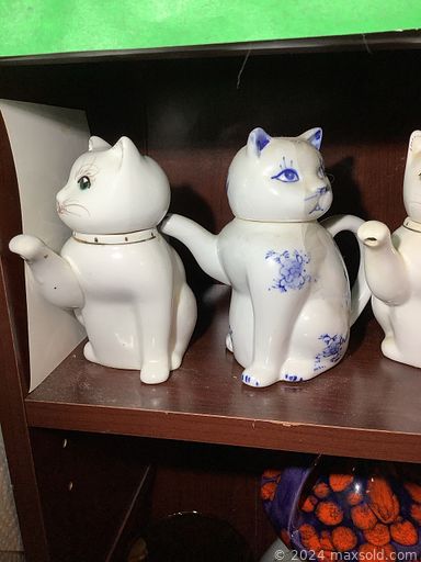 MaxSold Auction: This online auction features garden art, train set, 3D art, oil lamps, Bombay teapots, art pottery, novelty teapots, art glass, costume jewelry, decanter sets, teacup/saucer sets, Depression glass, vintage tea sets, collector plates, collector dolls, teapot collection, bell collection, David Winter cottages, ginger jars, S & P shakers, stained glass swag lamp, sports trading cards, vintage postcards, vintage marbles, toys, collector spoons, Nippon china, thimble collection, comics, perfume bottles, cuckoo clock, and much, much, more!!!\n