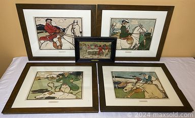 MaxSold Auction: This online auction includes furniture such as a maple dining table, card table set, vintage chairs, chairs, console table, dressers, vintage highboy, side tables and others, antique brass knocker, artworks, lamps, cufflinks, rugs, decor, Rosenthal demitasse set, Johnson Brothers and other china, silverplate, kitchenware, small kitchen appliances and more!