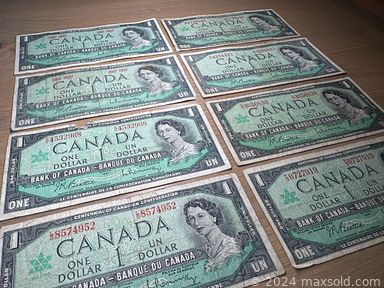 MaxSold Auction: This online auction features pocket & wrist watches, sterling, gold, & costume jewellery, concrete planters, Gruvwood lamps, coins, banknotes, perfume bottle, table lamps, Mid Century dresser, refrigerator, stove, electric safe, antique corner chair, Fiestaware, teacup/saucer sets, Royal Doulton figurines, decanters, ginger jars, and more!