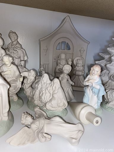 MaxSold Auction: This online auction features exercise equipment, chalkware wall busts, ceramic miniatures, art supplies, ceramic greenware, power & hand tools, fitness gear, golf clubs, vintage books, insulators, Toby jugs, bamboo table & chairs, fabric, sewing supplies, thimbles, vinyl records, sewing machines, wine racks, brass horse medallions, teacup/saucer sets, collector spoons, art pottery, coins, stamps, patio furniture, vanity table, yard tools, garden planters, garden art, and much, much, more!!!