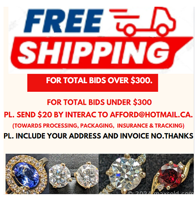 MaxSold Auction: This online auction features gold & diamond jewelry, sterling silver & gemstone jewelry, loose gemstones, silver beads & findings, jadeite, coins, sterling silver bar, wristwatch, and much, much, more!!