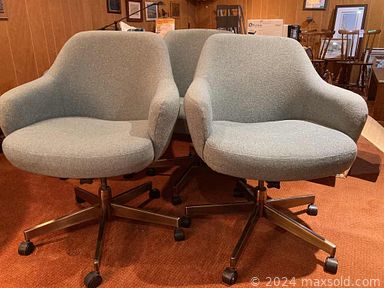 MaxSold Auction: This online auction features canoe, Gibbard dining room furniture, live plants, crystal glassware, games, teacup/saucer sets, cranberry glass, art glass, studio pottery, golf clubs & accessories, small kitchen appliances, vintage Pyrex, TV, knitting supplies, costume jewelry, vintage desk, office supplies, platform bed, swivel chairs, grandfather clock, printers, toys, leather recliners, Robert Bateman prints, exercise equipment, refrigerator, camping gear, sewing machines, chest freezer, power, hand & garden tools, BBQ grill, and much more!