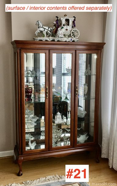 MaxSold Auction: This online auction includes furniture such as vintage chairs, upholstered bench, sofas, dining table set, vintage desk, sofa bed, console table, china cabinet and others, rugs, kitchenware, small kitchen appliances, wall art, light fixtures, Royal Dux and other figurines, brassware, crystalware, clothing, accessories, bags, lacquerware, electronics, vintage toys, tools, hardware, vintage exercise bike, coins, banknotes, cuckoo clock, vintage cameras and many more!