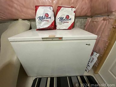 MaxSold Auction: This online auction features an Electone Organ, furniture such as couch, dining table and chairs, china hutch, drafting table, and wall unit, appliances such as chest freezer and refrigerator, electronics such as Accutech speakers, Dual turntable, and Samsung TVs, mobility equipment such as ZooMe Flex electric scooter and much more!