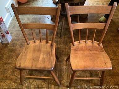 MaxSold Auction: This online auction includes antique sterling silver, servingware, kitchenware, antique china, small kitchen appliances, vases, wall decor, marbles, oil lamp, light fixtures, Bissell vacuum, vintage Mattel dolls, vintage jewelry, vinyl records, linens, Samsung TV, Italian figurines, furniture such as antique pine chairs, desk chairs, waterfall style cabinet, cupboard, storage unit, blanket box and much more!