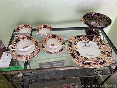 MaxSold Auction: This online auction includes furniture such as tables, chairs and others, electronics, kitchenware, small kitchen appliances, tools, hardware, yard tools, exercise equipment, books, shopping carts, art sup[plies, extension ladder, electronics, knitting machine, sewing machine, fabric remnants, yarn, wallets, lamps, cleaning supplies, Royal Doulton and other figures, linens, ironing supplies, Salon china and many more!