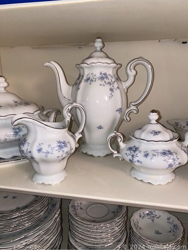 MaxSold Auction: This online auction features wall art, fine china, silver plate, Royal Doulton, Waterford, furniture such as side tables, stereo cabinet, sofa, MCM buffet, and Thomasville dining table with chairs, vinyl albums, CDs, stemware, 33” Samsung TV and much more!