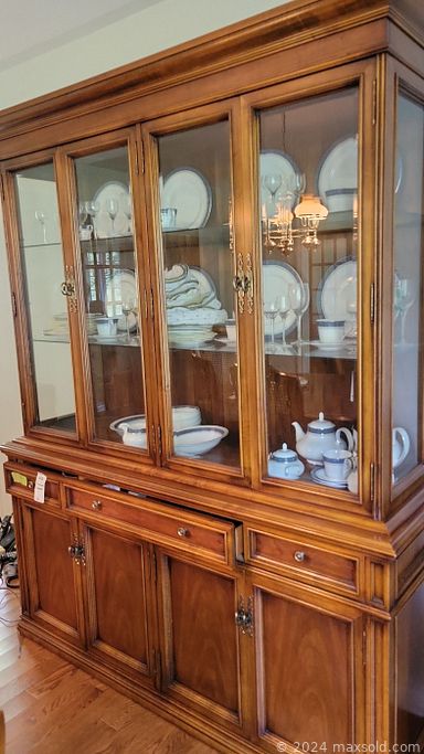 MaxSold Auction: This online auction features jewelry, artwork, furniture, electronics, clocks, lamps, garden swing, phones, grandfathers clock, Christmas decor, cookware, bakeware, kitchenware, Pottery, stained glass, Royal Doulton, Evesham, safe, glassware, teacups, flatwares, sewing machine, table linens, TV, CDs, books, winter coats, records, figures, beddings, coffee maker, clothes, luggage, workbench, tools, hardware, toys, gardening tools, wheelbarrows and much more!