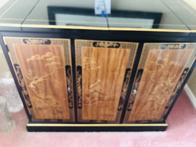 MaxSold Auction: This online auction includes a 1955 Brooklyn Dodgers framed print, Capodimonte tureen, prints, kitchenware, furniture such as rattan and wood nightstands, chinese buffet, dining table, chairs, swinging desk lamp, armoire, sectional couch and more!