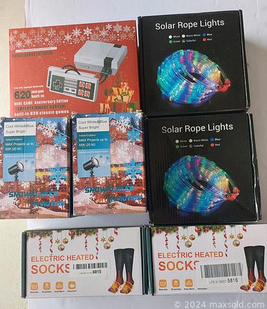 MaxSold Auction: This online auction features bluetooth beanies, smartwatches, wireless earbuds, phone cases, Dr. J projector, heated gloves, wireless keyboard, Soundcore and Tranya earbuds, nightlights, drones, massagers, tablets, hearing aids and much more!