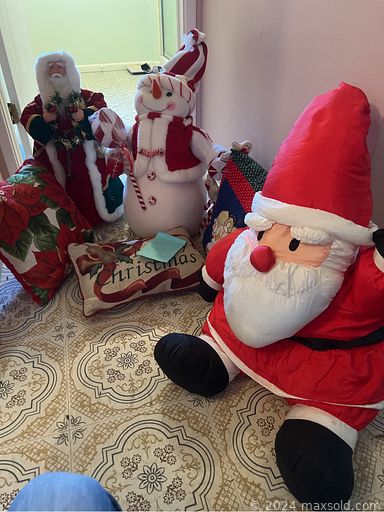 MaxSold Auction: This online auction features decorative glass bottles, decorative ceramic jars, recliner, gardening items, outdoor decorative, tables, lamps, framed artwork, pillows, rolling pins collection, sports collection, stuffed toys, banners, antique phones, loveseat, trading cards, collection of Christmas decoration, posters, bar glassware, kitchen utensils, kitchen appliances, dishes, antique roll top desk, display cabinet, dining room set, bookcases, yarn collection and much more.