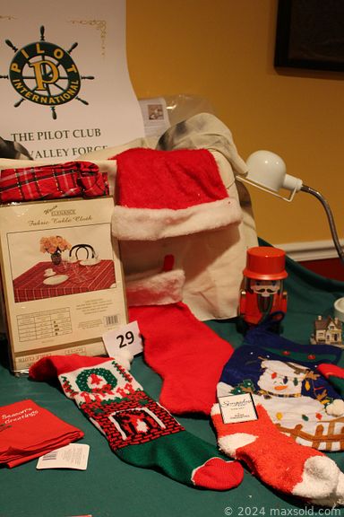 MaxSold Auction: This online auction features a camera, lamps, coffee pot, ice cream maker, crystal bowl, Christmas decor, Japanese wooden bowl, ice cream maker, shelves and much more!