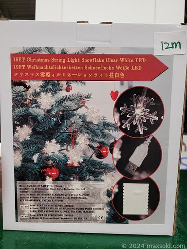 MaxSold Auction: This online auction features NIB items such as small kitchen appliances, shredder, Christmas string lights, space heaters and much more!