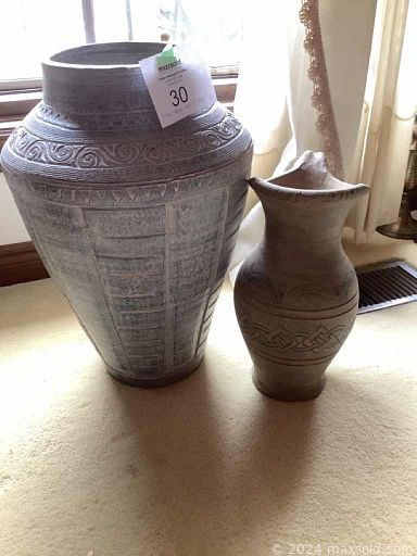 MaxSold Auction: This online auction features furniture such as a bookcase, kitchen table, dressers, coffee table, bedframes, dining chairs, tables, china cabinet and more, foam bird, pitchers, garden statuettes, tapestry art, metal swans, china, Capodimonte pitcher, outdoor lion decor, figural lamps, wall art, ceramics, seasonal decor, freezer, typewriter, Toro snowblower, garage supplies and much more!