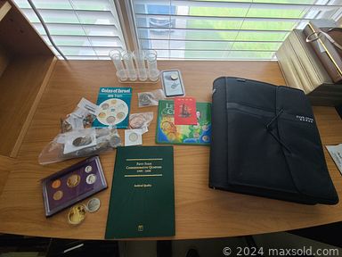 MaxSold Auction: This online auction includes furniture such as shelving units, corner table, sofa, mahogany buffet, dining table, office organizer, dining chairs, china cabinet, desk, bedframe and others, Longaberger pottery, kitchenware, small kitchen appliances, painting supplies, cleaning supplies, room dividers, clothing, accessories, jewelry, wall art, metal tins, seasonal decor, lamps, vintage periodicals, planters, Pro Form treadmill, weights, Ginny dolls, large Lego figure, Bradford Exchange decorative plates and many more!