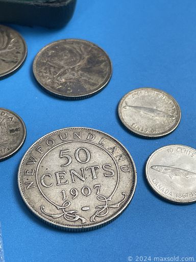 MaxSold Auction: This online auction features Chinese decorative, urns, figurines, vases, Asian collectibles,  cloisonné plates, archaic plates, coins, sterling silver objects, Sconces, mirror, paintings, artwork, sewing machine, Royal Crown Derby Dishes, oil on canvas, Royal Doulton Cups and Saucers, Waterford stemware, churner, antique oak furniture, clothing, rugs, chest, table and chairs, dressing table, jewelry, flatware, porcelain pieces and much more