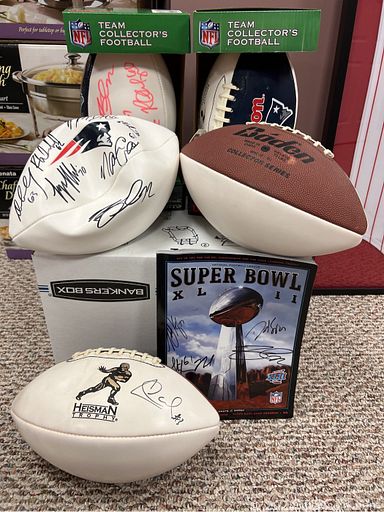 MaxSold Auction: This online auction features crystal stemware, NFL collectibles with COA, furniture such as sectional sofa, platform queen-size bed, marble dining table, and vintage dressers, crafting supplies, home decor, small kitchen appliances, holiday decor, custom rugs, snow blower and much more!