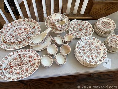 MaxSold Auction: This online auction includes furniture such tables, cabinets, bench, bookshelves, sideboard, armoire, chairs and others, lamps, art, decor, rugs, pottery, magazines, kitchenware, small kitchen appliances, china, stepstools, clothing, accessories, tools, hardware, laminating press, gardening supplies, ladders, linens, Singer sewing machine, weights and much more!