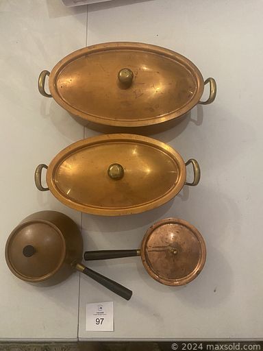 MaxSold Auction: This online auction features TVs, small kitchen appliances, copper cookware, fitness gear, mini fridge, art pottery, pet products, costume jewelry, office supplies, DVDs, tin wall art, towel warmer, pedestals, electric heater, and much more!!