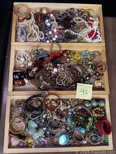 MaxSold Auction: This online auction features stoneware crock, slate art, costume jewelry, art glass, garden art, art lithographs, Longaberger baskets, vintage cameras, Batik art, beer steins, patio furniture, Mission oak rocker, and much more!!