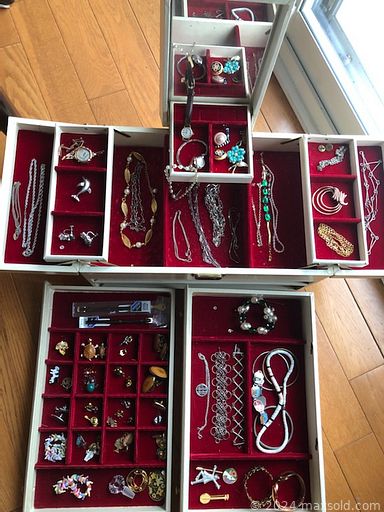 MaxSold Auction: This online auction includes Royal Doulton, Hummel, fine china, vintage radios, model trains, signed wall art, Stiffel lamps, furniture such as side tables, secretary desk, and more!