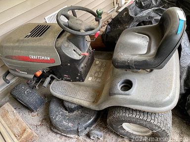 MaxSold Auction: This online auction features a wood desk, bookcase, sofa table, oil lamps, books, kitchenware, small kitchen appliances, office items, Playboy magazines, wall art, clothing, home health aids, home decor, hardware, household supplies, vintage power hacksaw, extension ladder, sawhorses, piano, Karcher pressure washer, Craftsman riding mower, clocks, linens and much more!