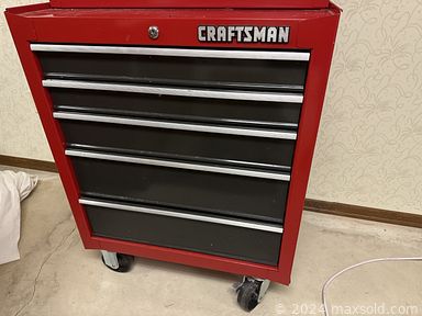 MaxSold Auction: This online auction includes furniture such as chairs, tables. Craftsman rolling tool chest and others, Trek bicycle, kitchenware, vintage Tupperware, small kitchen appliances, clocks, vintage fishing lures, board games, decorative items, boating flags, brass and other fittings, hardware, hand tools, Drillmaster drill set and other power tools, Epson flatbed scanner, shoes, accessories, wall art, James Patterson books, Ridgid shop vac, seasonal decor, tilt mirror, cleaning supplies, linens and much more!