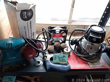 MaxSold Auction: This online auction features items like tools, marking stamp kits, vacuum cleaners, office materials, framed prints, gardening equipment, wicker baskets, portable work lights and much more!