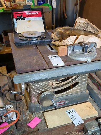 MaxSold Auction: This online auction features BBQ grill, yard art, Longaberger baskets. light-up Christmas village, yard tools, patio furniture, Dixie Shangri-la cabinet, pet products, chest freezer, mini fridge, cedar chest, TV, office supplies, Carnival glass, small kitchen appliances, vintage books, window AC units, insulators, vintage pool table, futon, painting & plumbing supplies, power & hand tools, and much, much, more!!!