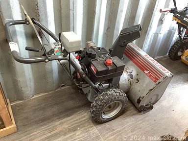 MaxSold Auction: This online auction includes furniture such as a coffee table, parlor table, chairs, antique dresser, antique dining table and others, Teddy Express wagon, Craftsman snowblower, scissor lift, tools, hardware, coins, ephemera, wall art, decorative plates, fishing equipment, vintage radios, kitchenware, vintage train set, vintage toys, vintage license plates, insulators, figurines, barber shop tools, seasonal decor, brassware, vintage video games, hunting scope, Avon bottles, crocks and much more!