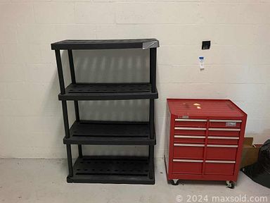 MaxSold Auction: This online auction features various items such as Storage Containers, Glassware, Kitchen Tools, Casserole Dishes, Coffee Mugs, Pots, Pans, Assorted Stemware, Bar Stools, TV Tray Set, Wine Glasses, Lingerie Chest, Rocker Recliner, Bedding, Travel Bags, Bassett Armoire and much more.
