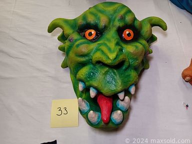 MaxSold Auction: This online auction includes Antique dressers, Antique side table and Antique marble top dresser, 1987 Byers Choice & Santa Figurines, Vintage pink and cobalt colored glassware, Hand painted made in Italy servingware, Vintage polaroid camera, Limoges collector plates, Lithographs, Original signed art, Sango china, Costume jewelry, Creatures of delight face masks and sculptures,  Bombay drop leaf side table, MCM console table, wooden cranberry scoop,  and more!