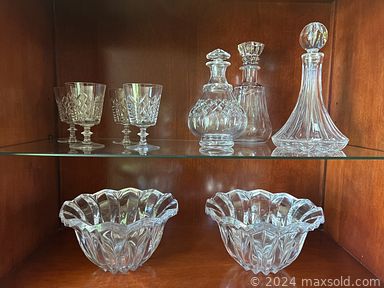 MaxSold Auction: This online auction features sterling silver, fine china, furniture such as Malcolm corner cabinet, vintage sofa, vintage dressers, Tomlinson dining room table with chairs, and armchairs, lamps, area rugs, framed art and much more!